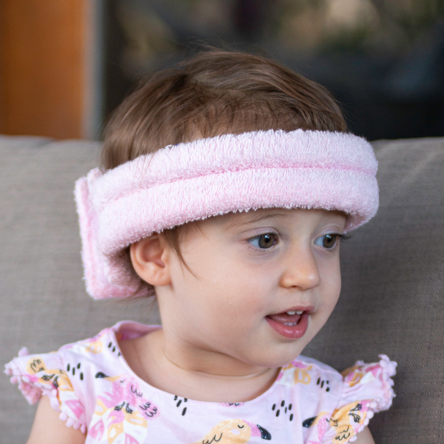 Bumpa Banz is a Padded Head Band, lightweight and comfortable, 3 months to 3 years old. Ideal for bumps and bruises.