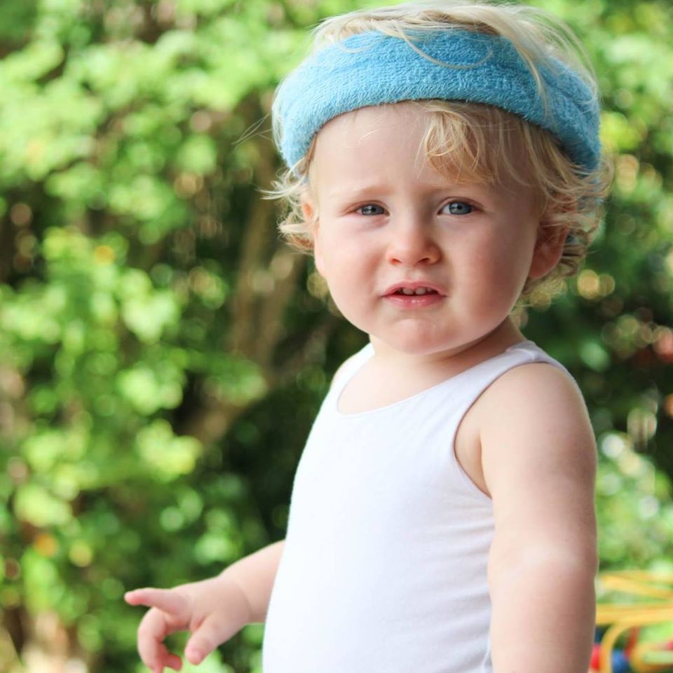 Padded Head Band, lightweight and comfortable, 3 months to 3 years old. Ideal for bumps and bruises.